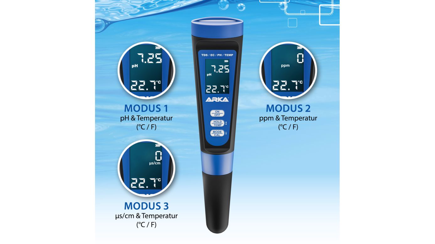 ARKA myAqua ph/TDS/EC Messgerät