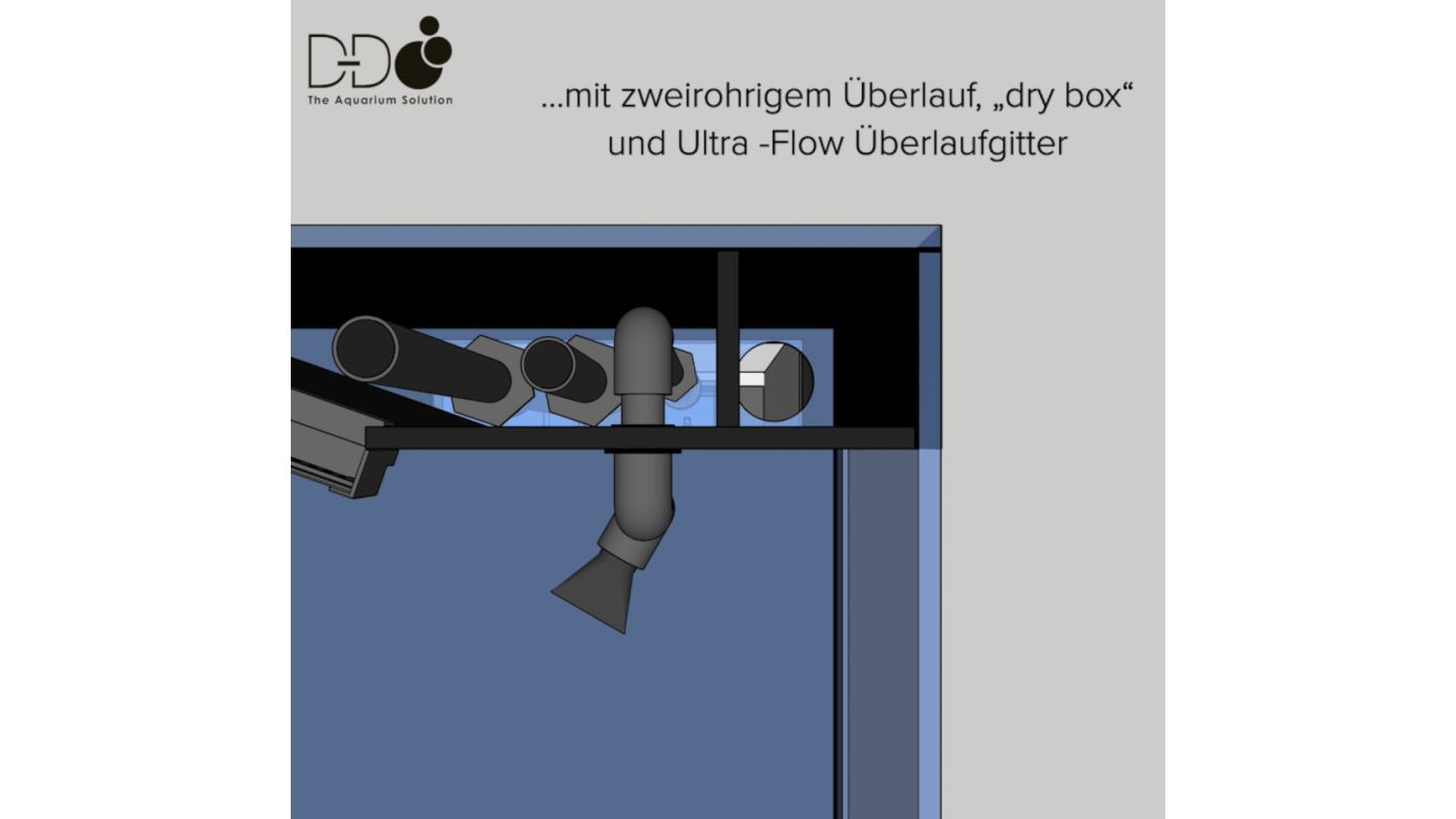 D-D Reef-Pro 600 Anthracite Gloss Aquariumsystem 60x60x46cm