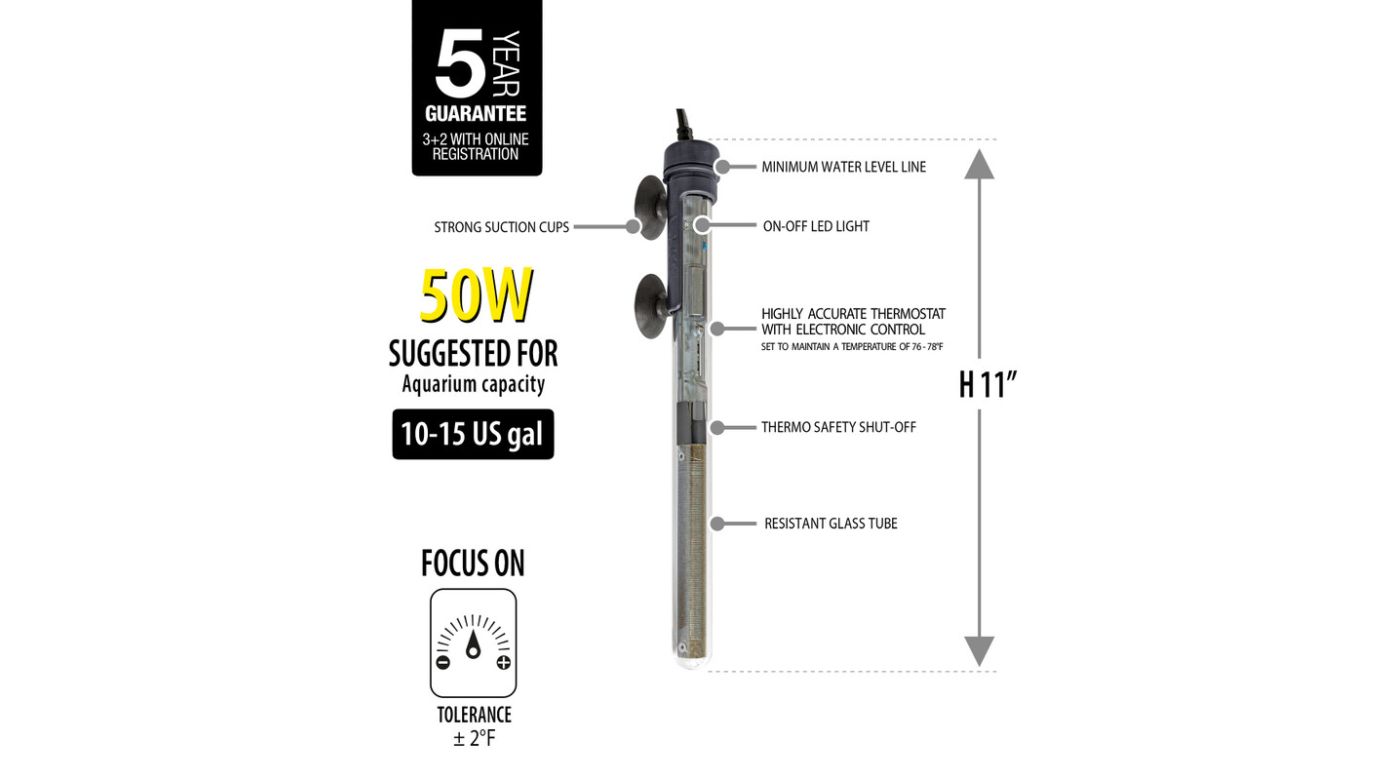 Sicce Scuba Preset Regelheizer Heizstab 200 W