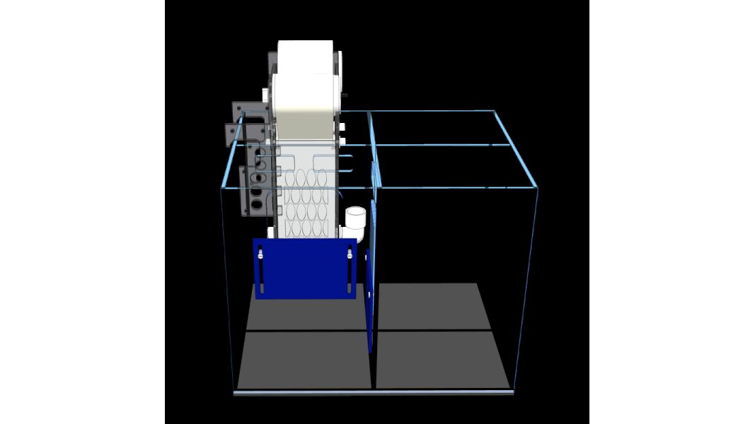 D-D AQUA-Pro Reef 600 Cube Anthracite Gloss 60x60x60cm Aquariumsystem mit Holzschrank