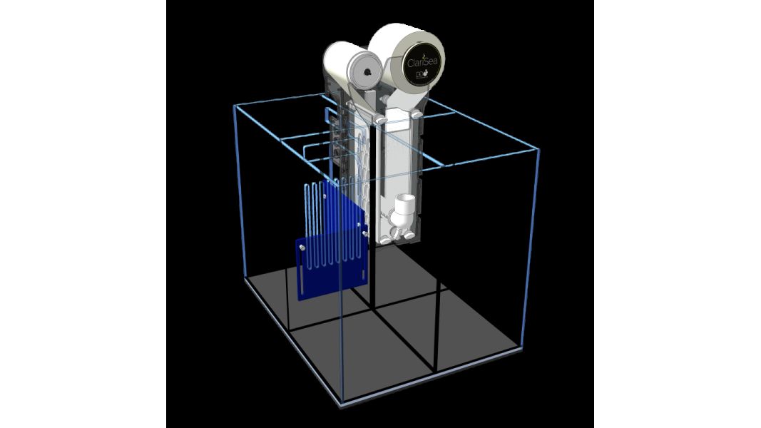 D-D AQUA-Pro Reef 600 Cube White Gloss 60x60x60cm Aquariumsystem mit Holzschrank