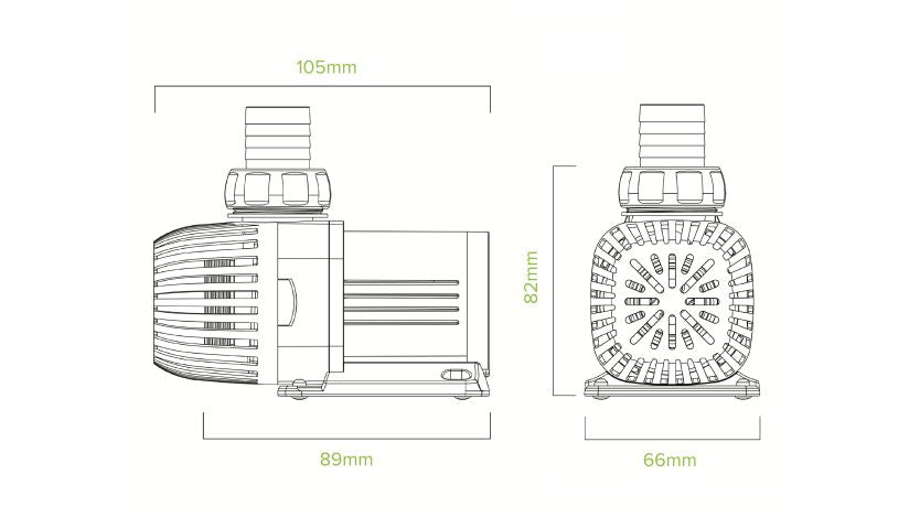 D-D Funktion 2000 DC Pumpe (max. 2000 l/h)