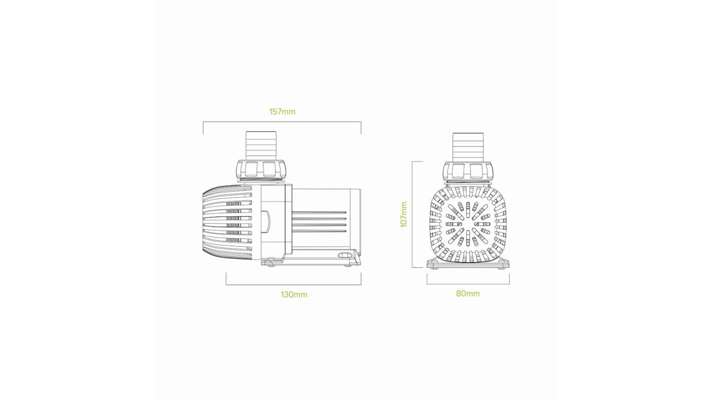 D-D Funktion 3500 DC Pumpe (max. 3500 l/h)