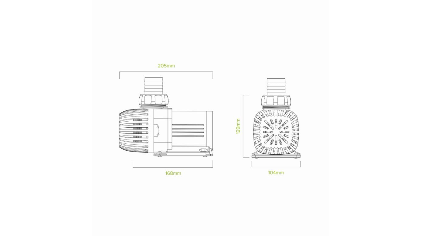 D-D Funktion 10000 DC Pumpe (max. 10000 l/h)