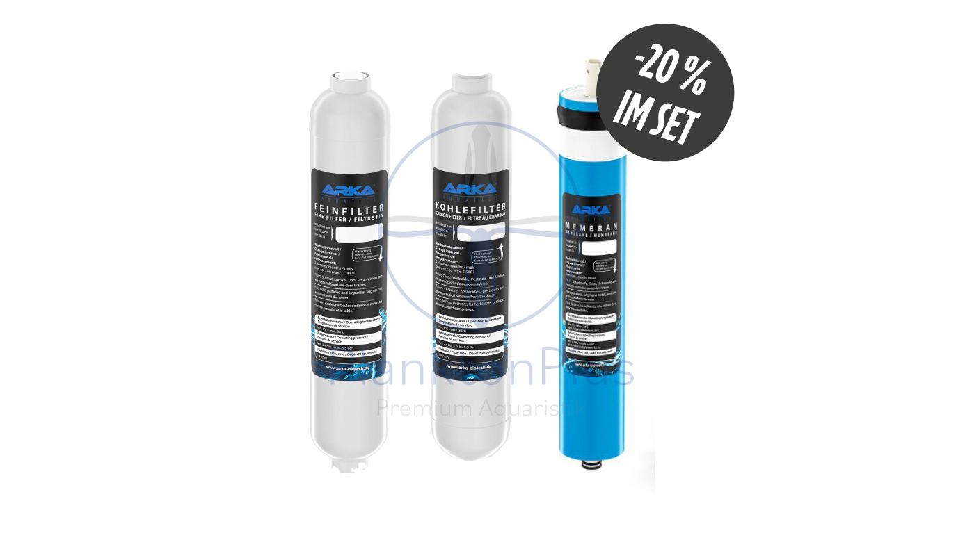 ARKA myAqua 380 Membran + Fein- & Kohlefilter Sparset (je 1 Stück)