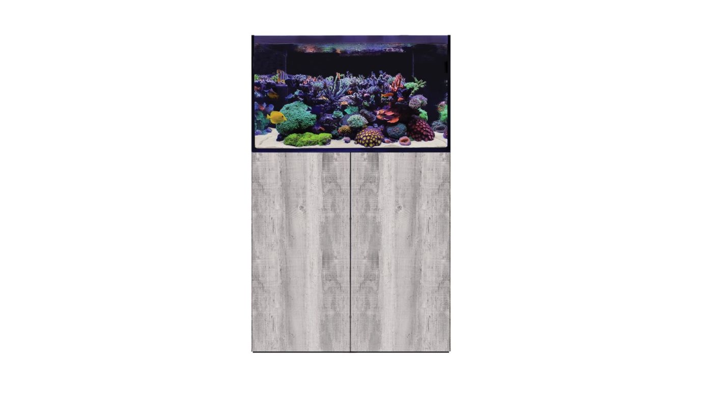 D-D AQUA-Pro Reef 900 Driftwood Concrete 90x50x56cm Aquariumsystem mit Holzschrank