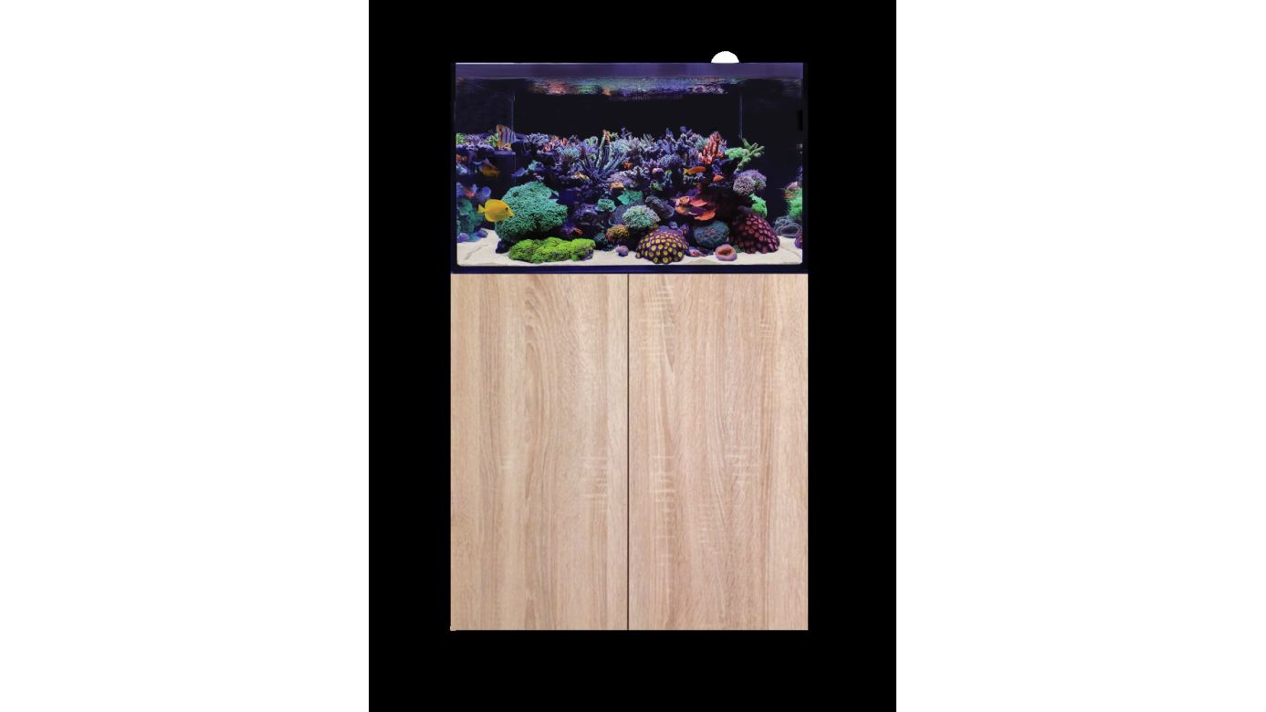 D-D AQUA-Pro Reef 900 Platinum Oak 90x50x56cm Aquariumsystem mit Holzschrank