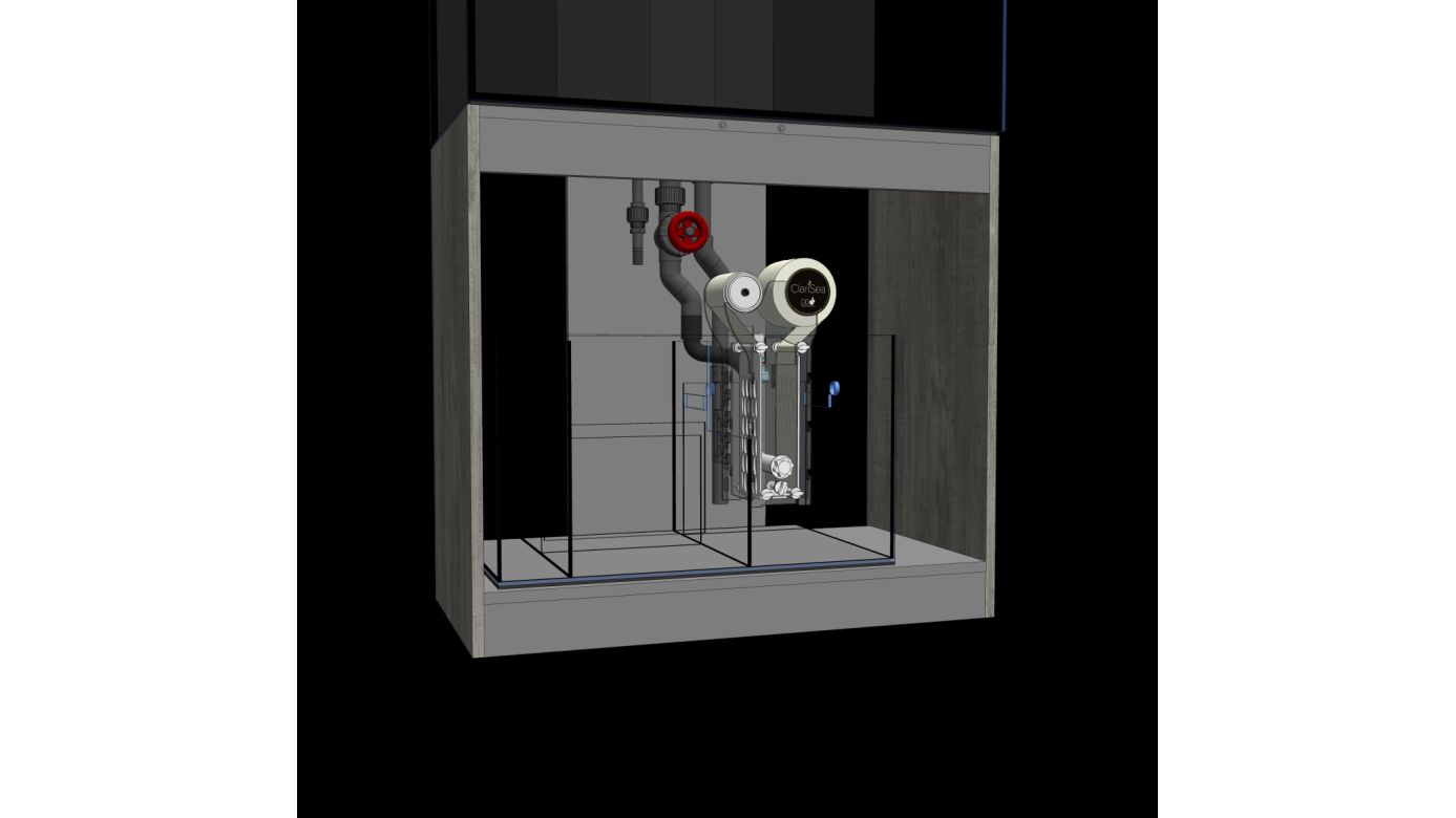 D-D AQUA-Pro Reef 900 Natural Oak 90x50x56cm Aquariumsystem mit Holzschrank