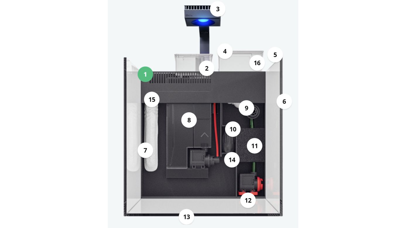 Red Sea MAX NANO G2 Cube inkl. weißer Unterschrank (R40001G2)