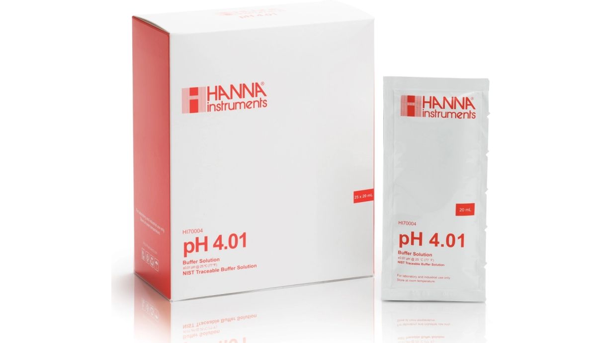 Hanna HI70004P Pufferlösung pH 4,01, 25x 20 ml-Beutel