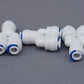 Y-Stück 1/4 x 1/4 x 1/4 Zoll (6 mm) für Osmoseanlagen (1 St.)