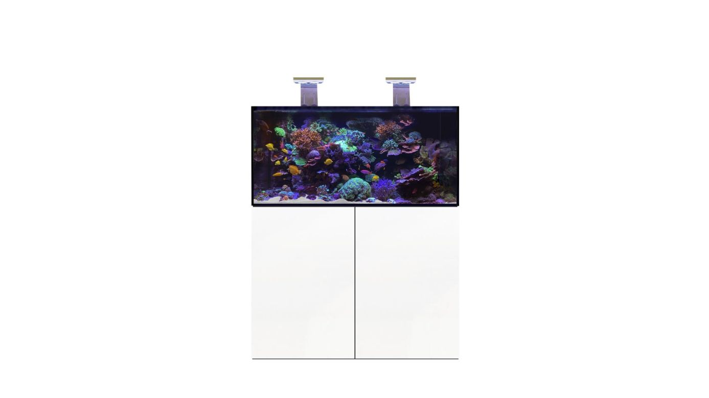 D-D AQUA-Pro Reef 1200 White Gloss 120x60x56cm Aquariumsystem mit Holzschrank