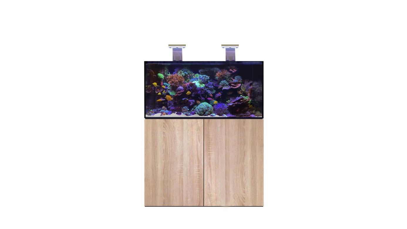 D-D AQUA-Pro Reef 1200 Platinum Oak 120x60x56cm Aquariumsystem mit Holzschrank