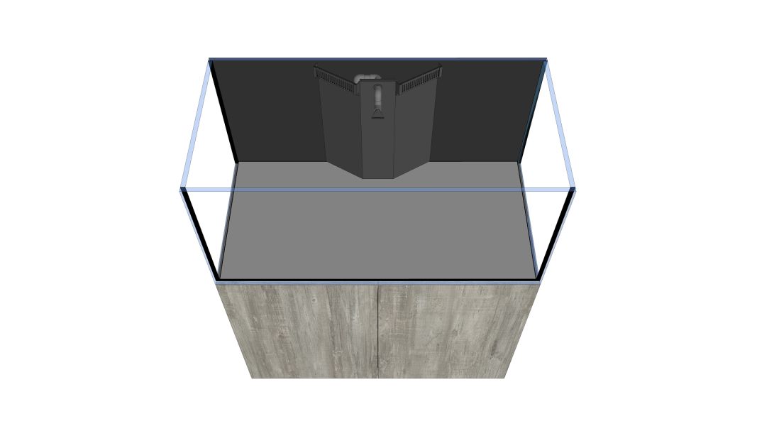 D-D AQUA-Pro Reef 1200 Platinum Oak 120x60x56cm Aquariumsystem mit Holzschrank