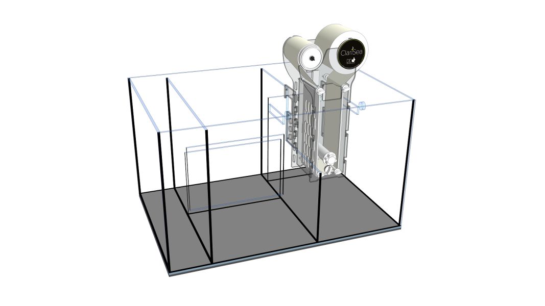 D-D AQUA-Pro Reef 1200 White Gloss 120x60x56cm Aquariumsystem mit Holzschrank