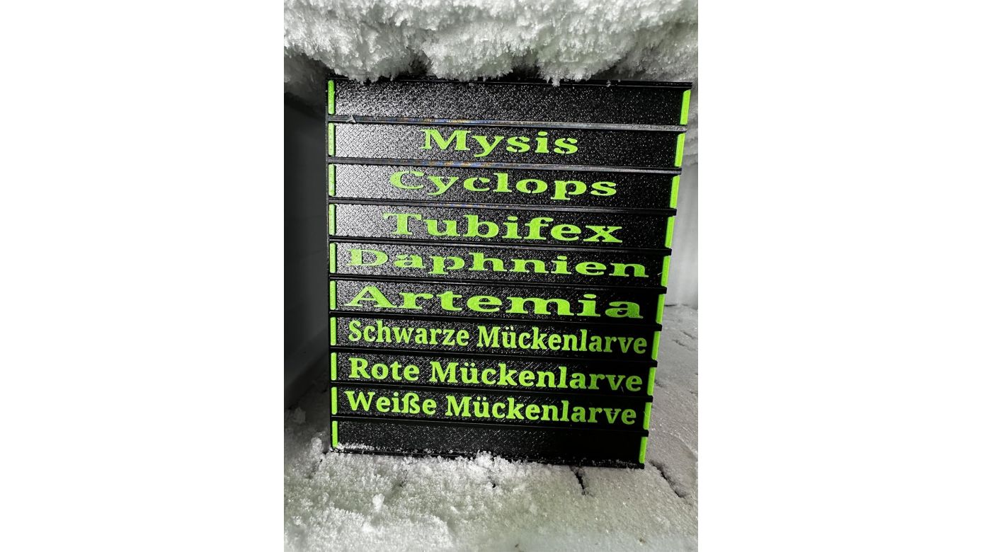 Frostfutterbox Organizer 10-fach inkl. Beschriftung