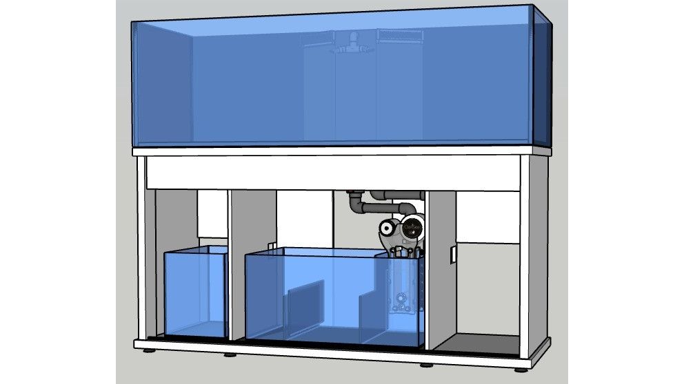 D-D Reef-Pro 1800 Anthracite Gloss Aquariumsystem 180x60x56cm