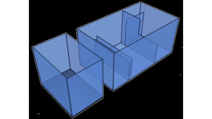 D-D Reef-Pro 1800 Anthracite Gloss Aquariumsystem 180x60x56cm