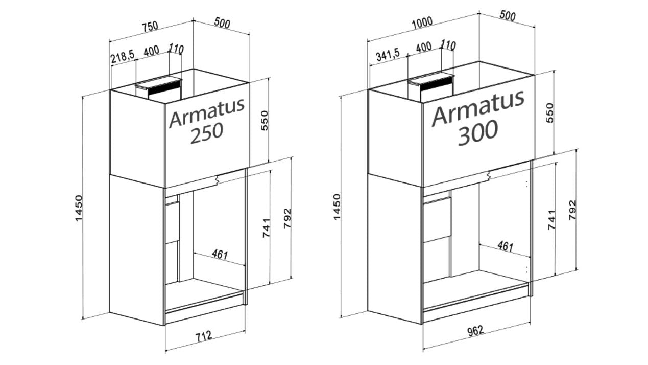 Aqua Medic Armatus 250 weiß 75x50x55 cm