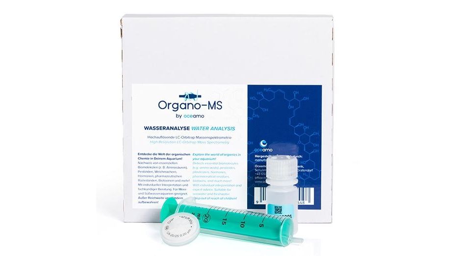 Oceamo Organo-MS Analyse für Meer- und Süßwasseraquarien