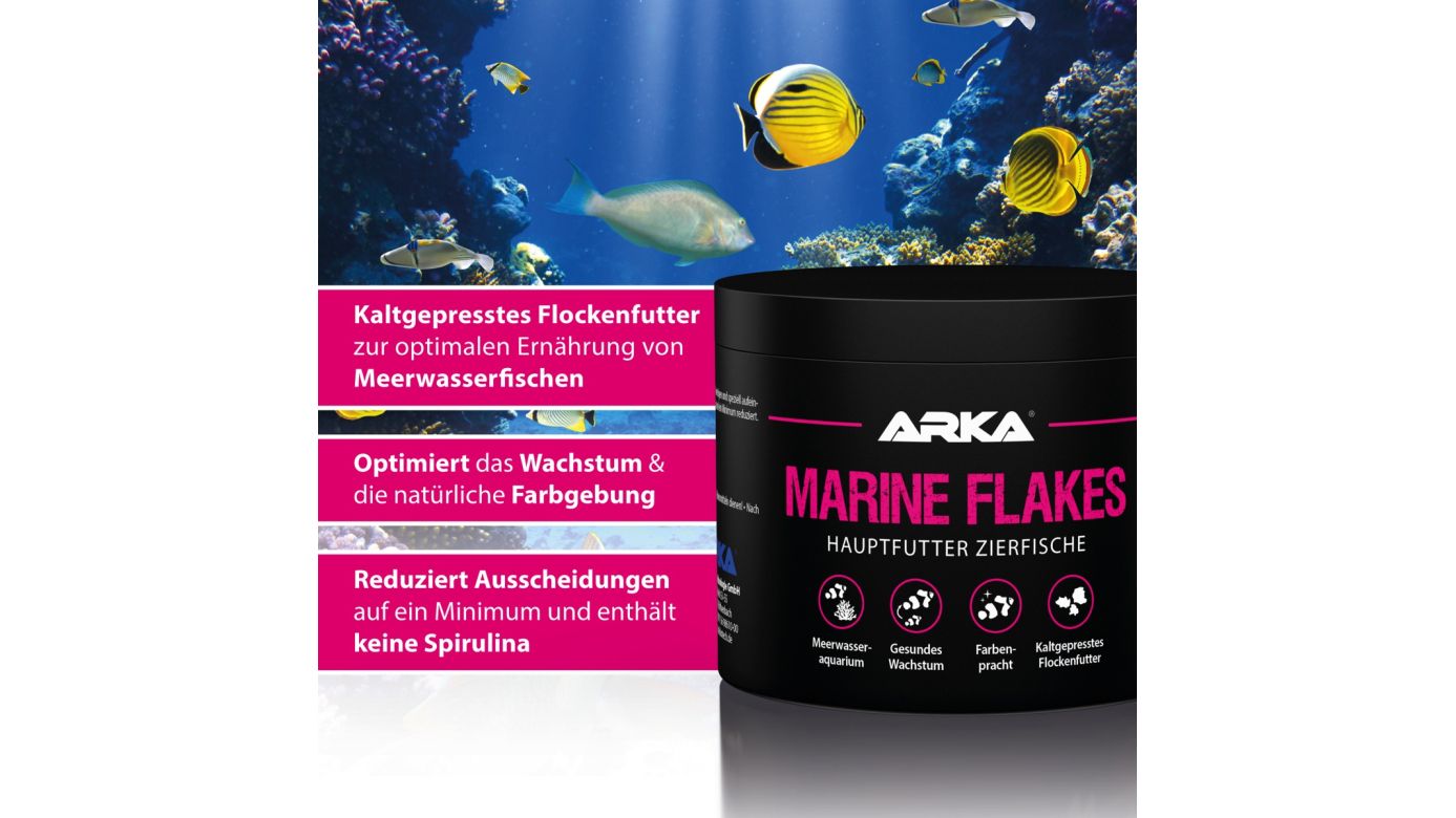ARKA Marine Flakes Flockenfutter 500 ml (50 g)