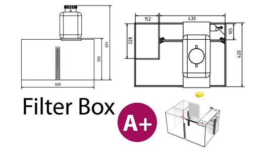 *NEU* Aqua Medic Filter Box A+ Universalfilterbecken 60x42x34 cm (510.176)