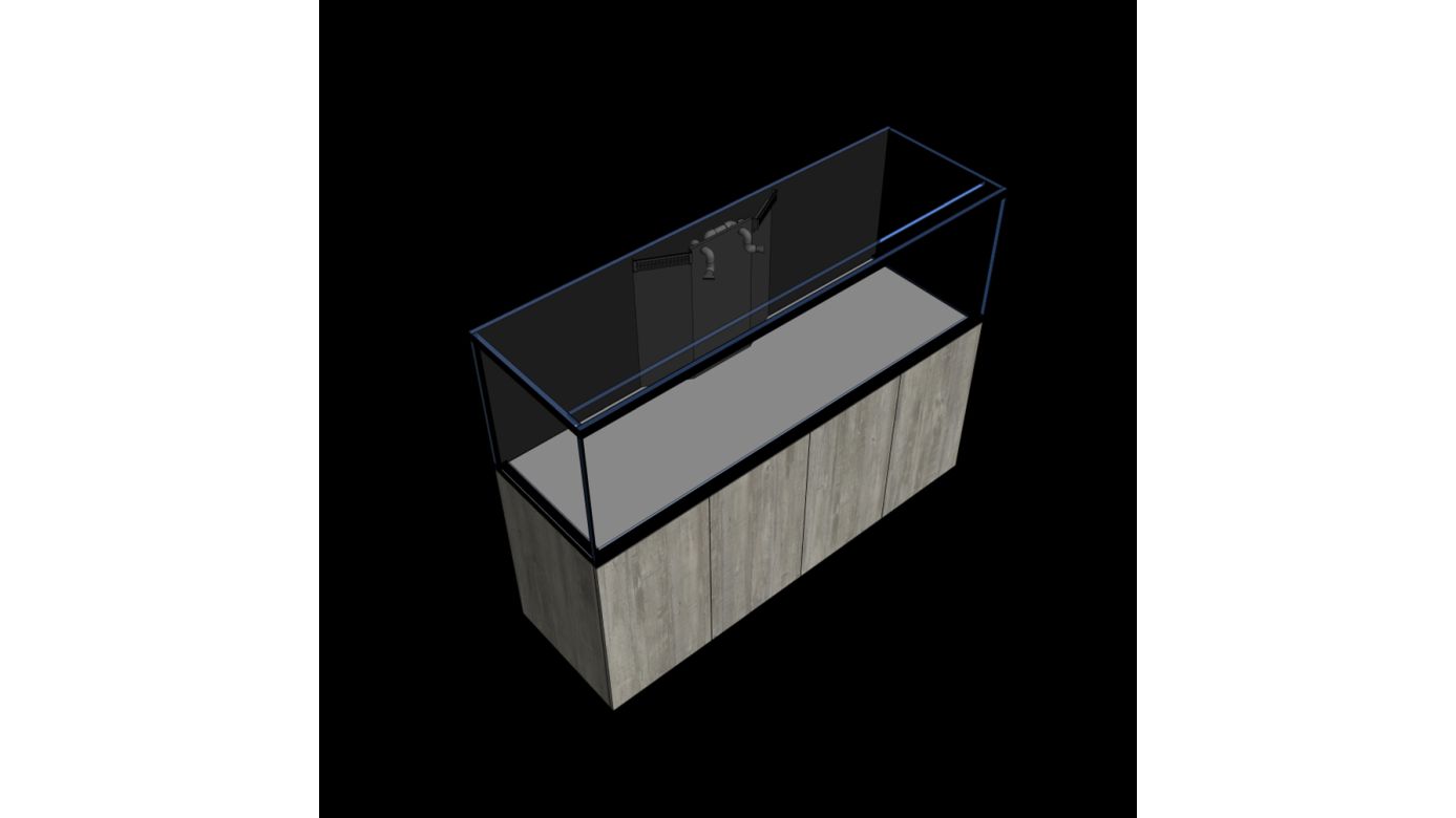 *NEU* D-D AQUA-Pro Reef 2100 Metal Frame Black Satin Aquariumsystem 210x65x68cm