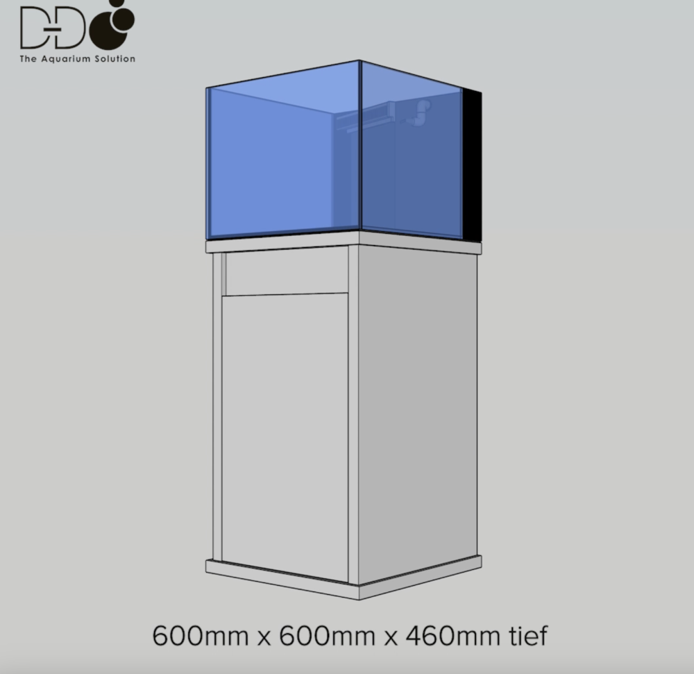 D-D Reef-Pro 600 Driftwood Concrete Aquariumsystem 60x60x46cm