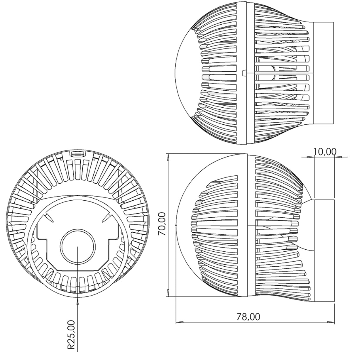 Tunze Turbelle Nanostream 6095 Wide Flow Strömungspumpe HUB Edition (max. 9500 l/h) (6095.005)