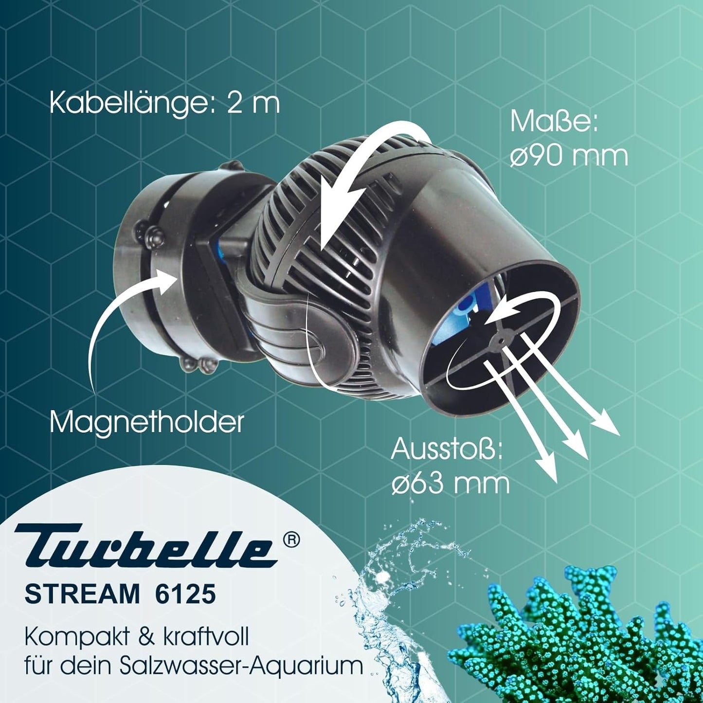 Tunze Turbelle Stream 6125 Strömungspumpe (max. 12.000 l/h) (6125.000)