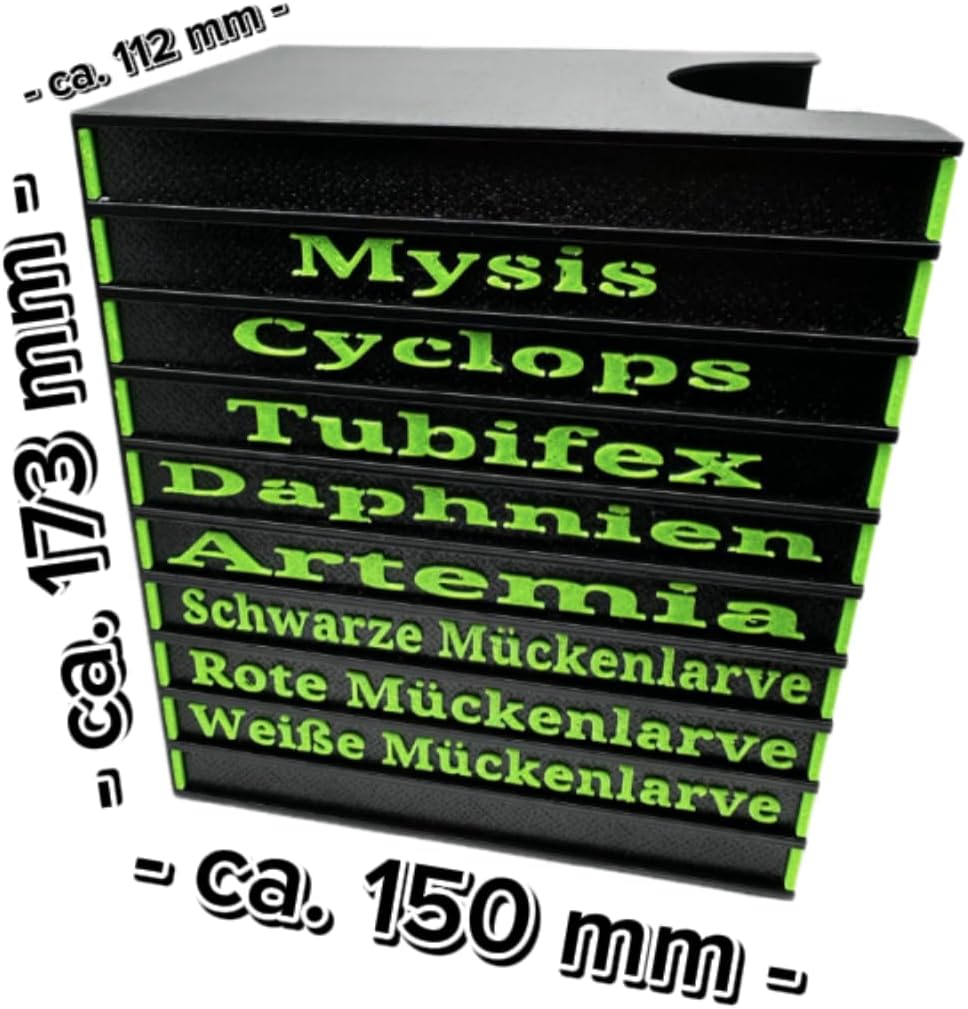 weiße mückenlarven aufbewahren Frostfutterbox Organizer 10-fach inkl. Beschriftung – Meerwasser Hardware Onlineshop