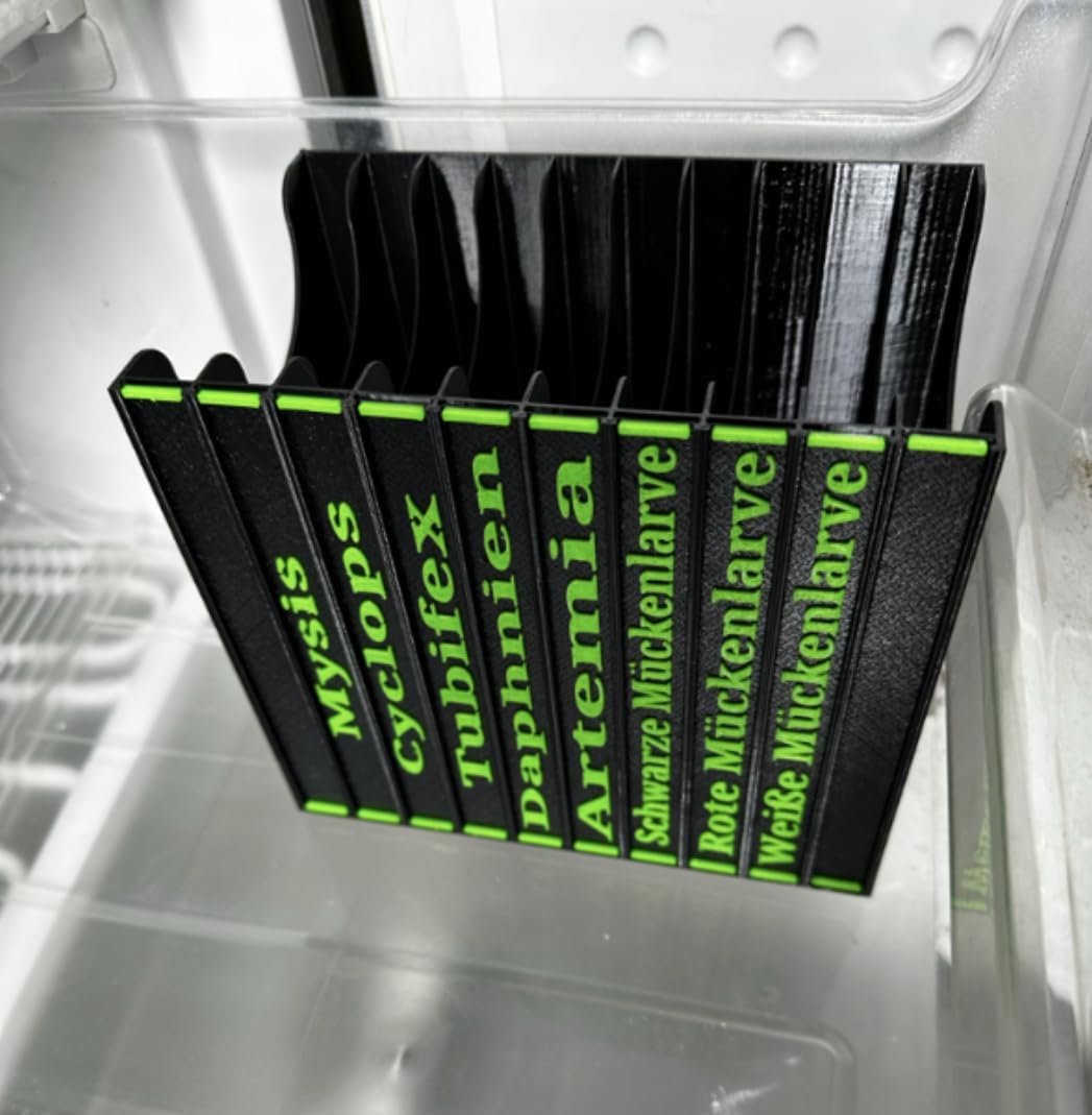 weiße mückenlarven aufbewahren Frostfutterbox Organizer 10-fach inkl. Beschriftung – Meerwasser Hardware Onlineshop