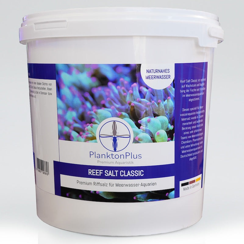 PlanktonPlus Reef Salt Classic 10 kg Premium Riffsalz für Meerwasser-Aquarien