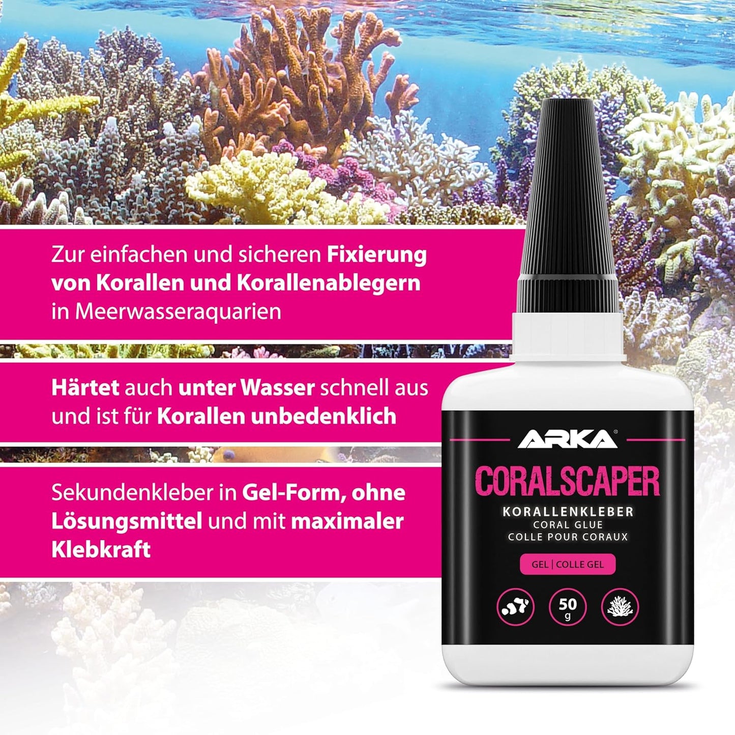 ARKA Coralscaper Gel Korallen Sekundenkleber 50 g