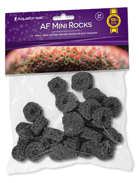 Aquaforest AF Mini Rocks black ca. 32 mm Ablegersteine (24 St.)