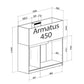 Aqua Medic Armatus 450 weiß 150x50x55 cm