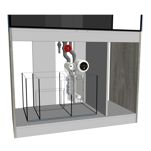 D-D AQUA-Pro Reef 1200 Metal Frame Carbon Oak 120x60x56cm Aquariumsystem