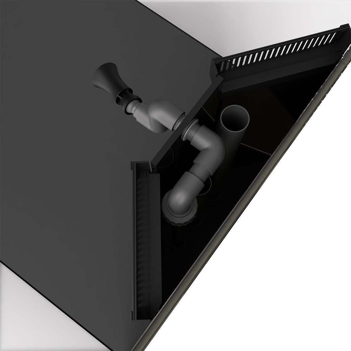 *NEU* D-D Aqua-Pro Reef Peninsula 1350 Metal Frame Anthracite Gloss 135x75x56cm Aquariumsystem