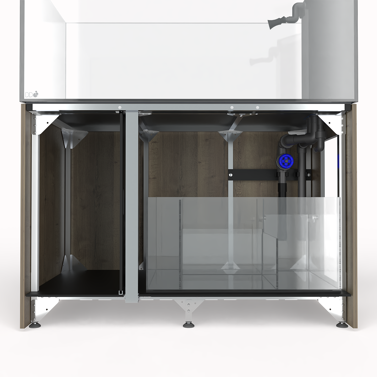 *NEU* D-D Aqua-Pro Reef Peninsula 1350 Metal Frame Anthracite Gloss 135x75x56cm Aquariumsystem