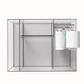 *NEU* D-D Aqua-Pro Reef Peninsula 1350 Metal Frame Anthracite Gloss 135x75x56cm Aquariumsystem