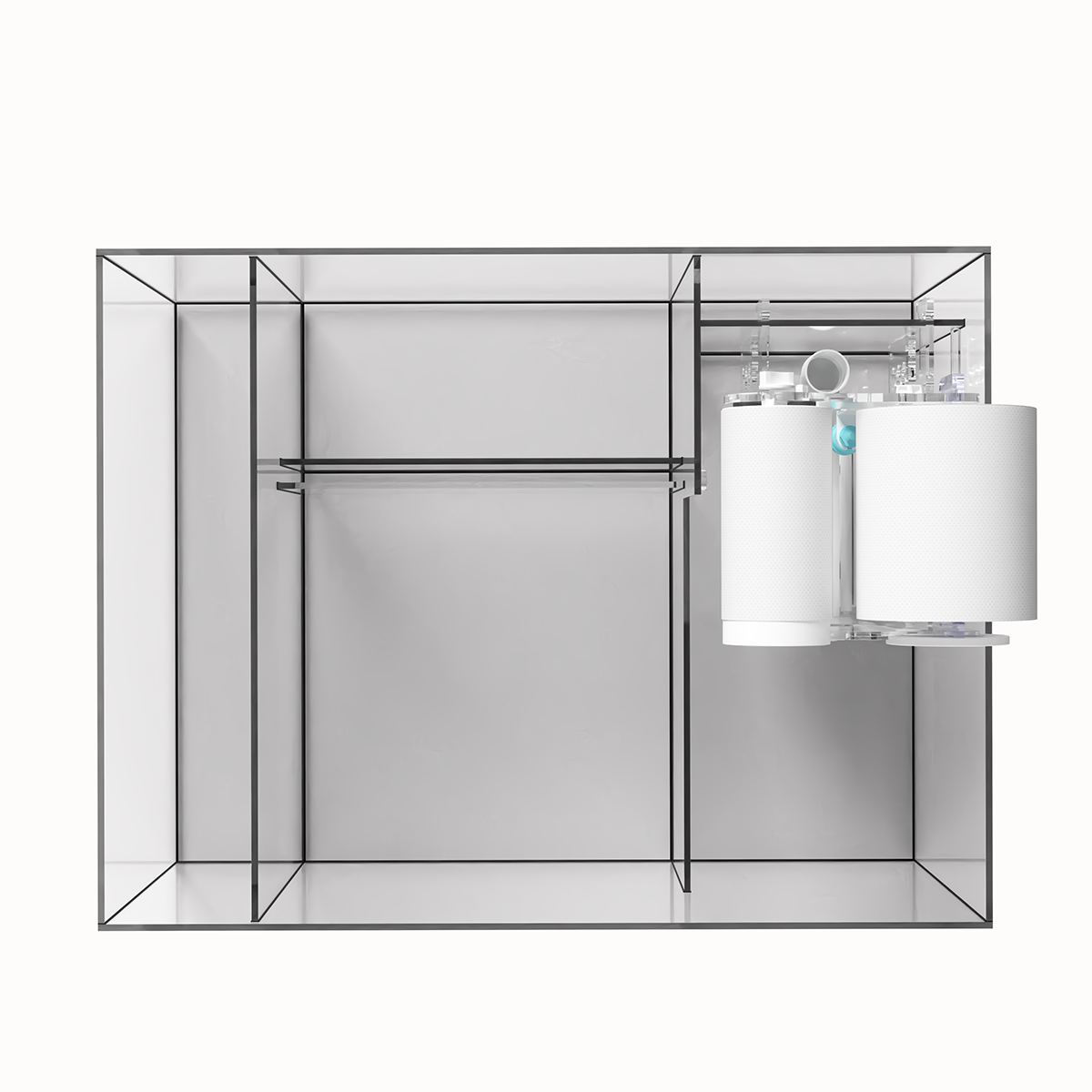 *NEU* D-D Aqua-Pro Reef Peninsula 1350 Metal Frame Anthracite Gloss 135x75x56cm Aquariumsystem