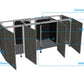 *NEU* D-D AQUA-Pro Reef 2100 Metal Frame Anthracite Gloss Aquariumsystem 210x65x68cm
