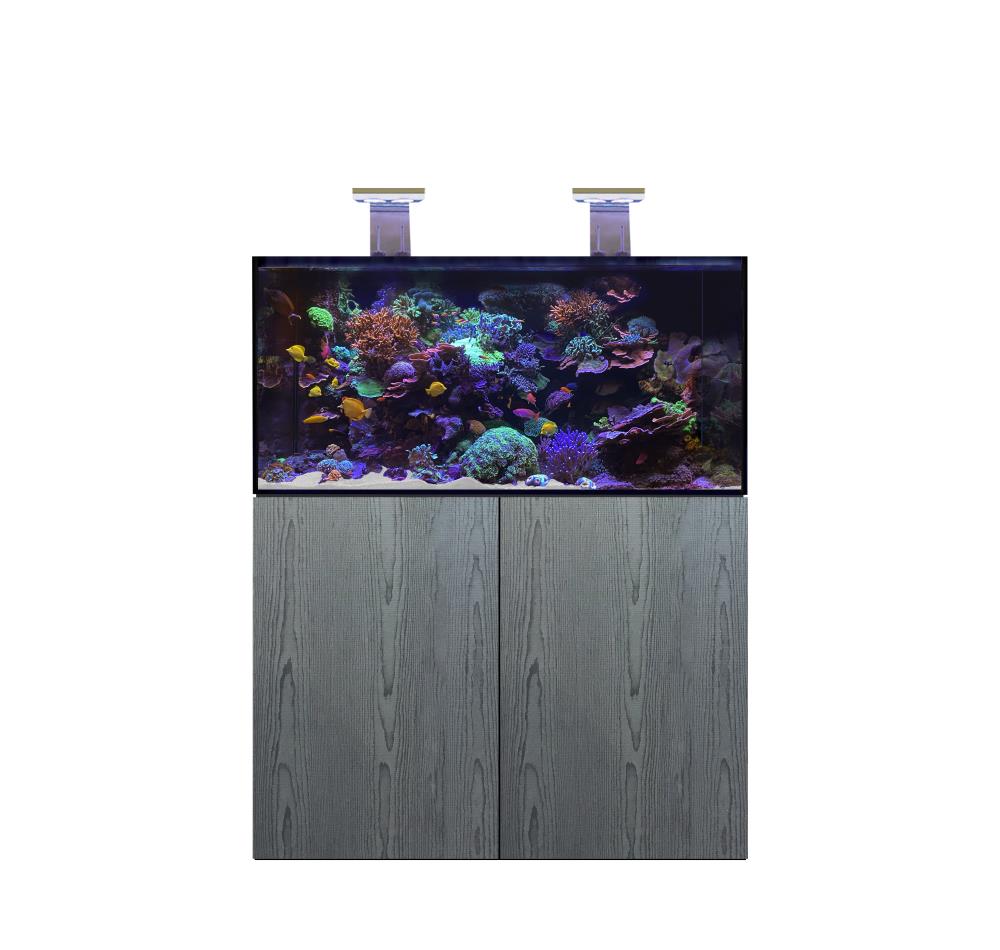 D-D AQUA-Pro Reef 1200 Carbon Oak 120x60x56cm Aquariumsystem mit Holzschrank