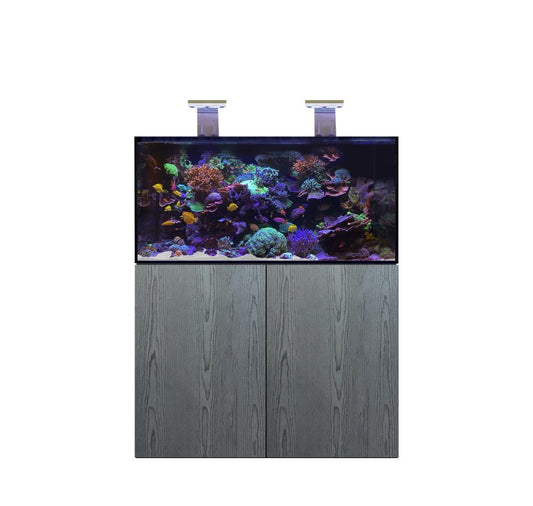 D-D AQUA-Pro Reef 1200 Carbon Oak 120x60x56cm Aquariumsystem mit Holzschrank