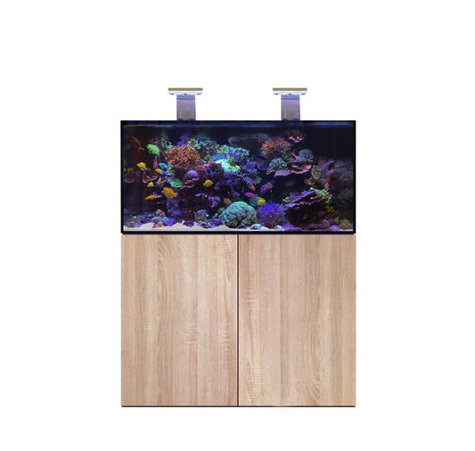 D-D AQUA-Pro Reef 1200 Platinum Oak 120x60x56cm Aquariumsystem mit Holzschrank