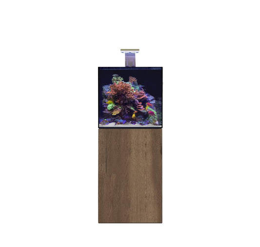 D-D AQUA-Pro Reef 600 Cube Tobacco Oak 60x60x60cm Aquariumsystem mit Holzschrank