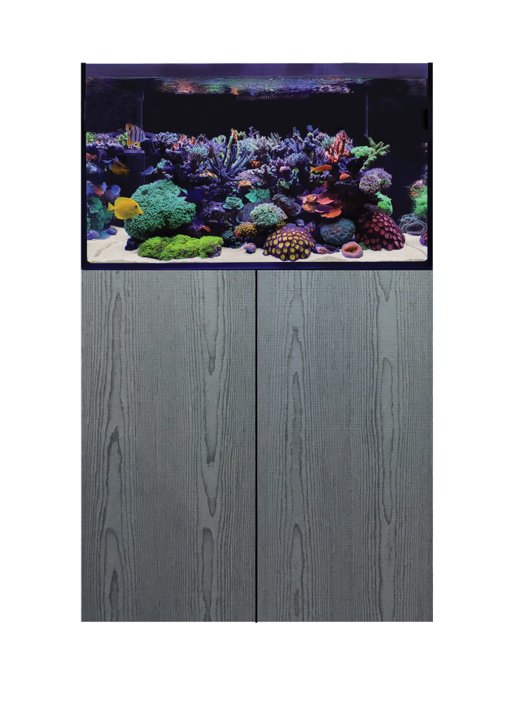 D-D AQUA-Pro Reef 900 Carbon Oak 90x50x60cm Aquariumsystem mit Holzschrank