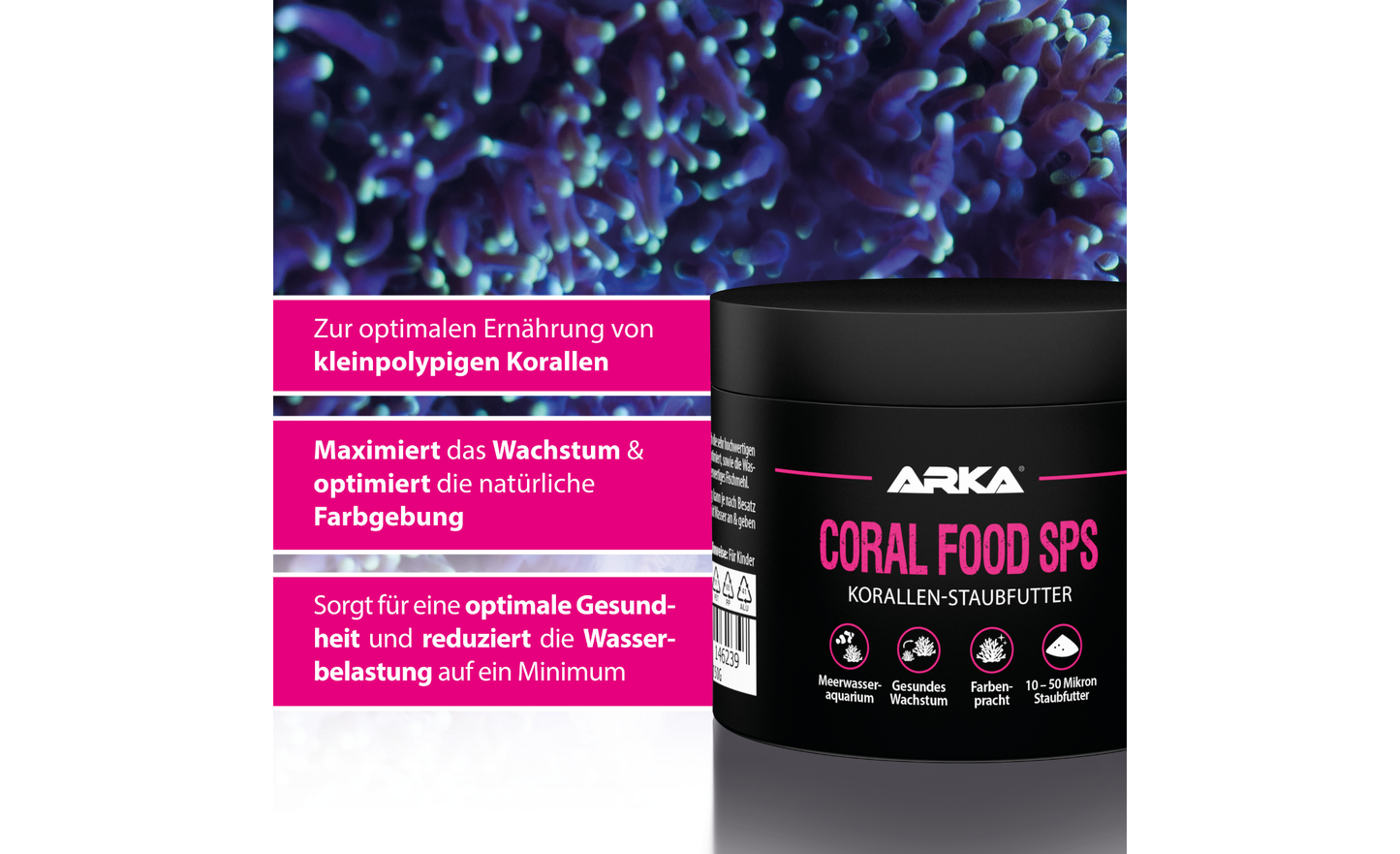 ARKA Coral Food SPS Korallen-Staubfutter 150 ml (50 g)