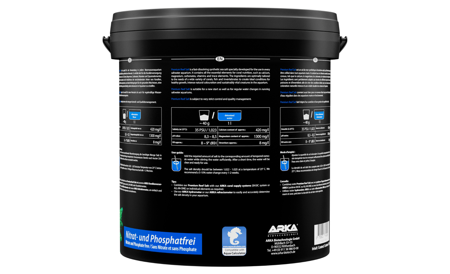 ARKA Premium Reef Salt Meersalz 10 kg