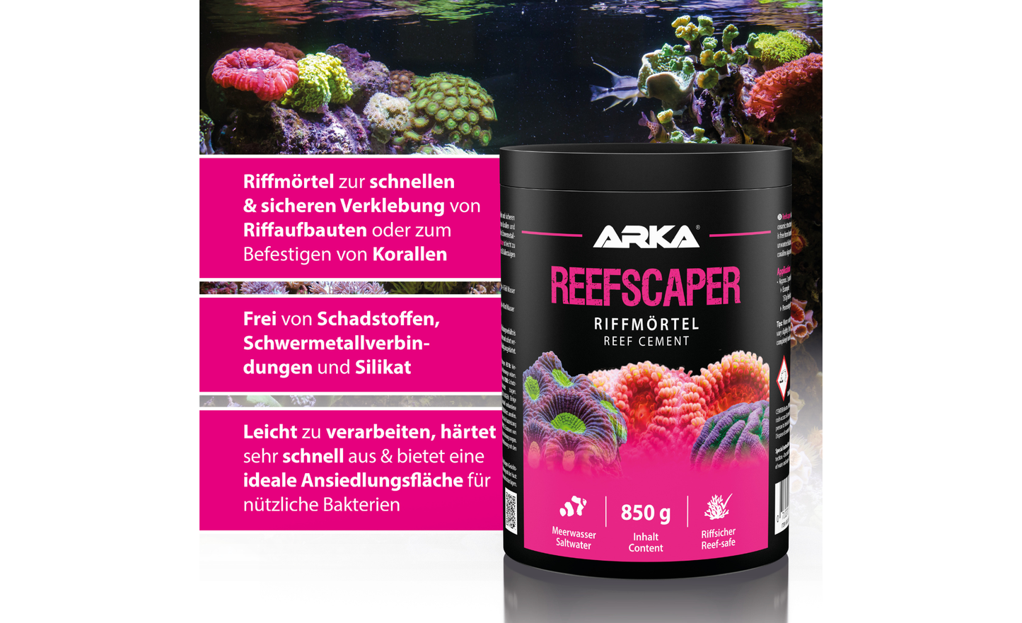 ARKA Reefscaper Riffkleber Korallenkleber 850 g